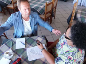 Wlad Lima e Pedro Rui em entrevista na cidade de Fermentelos.