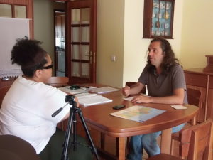 Wlad Lima e Pedro Lapa em entrevista na cidade de Aveiro.