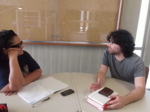 Wlad Lima e Pedro Corga em entrevista na cidade de Aveiro.